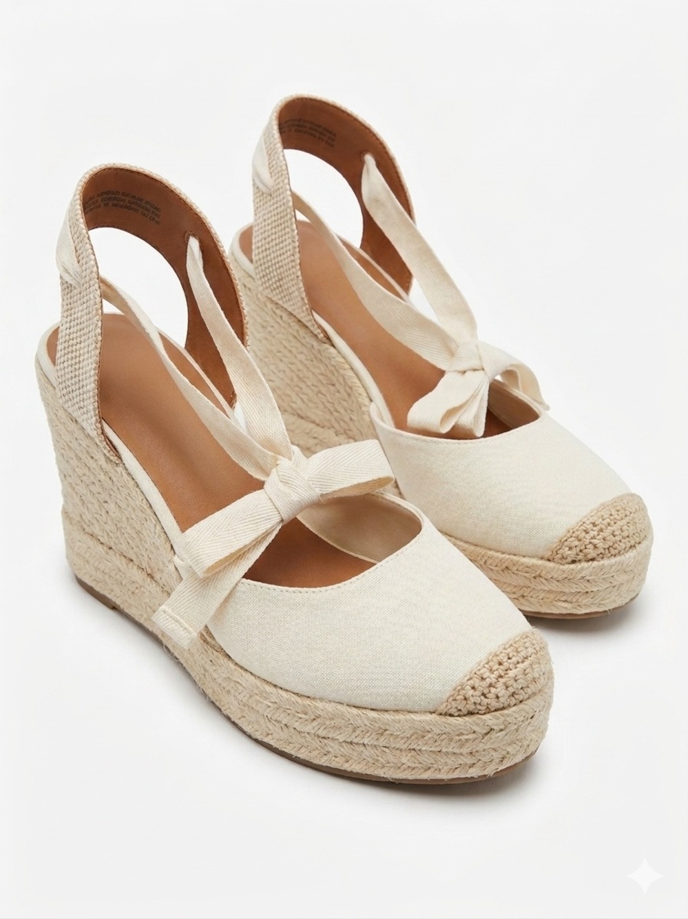 Universal Thread Cream Espadrille Wedge Slingbacks